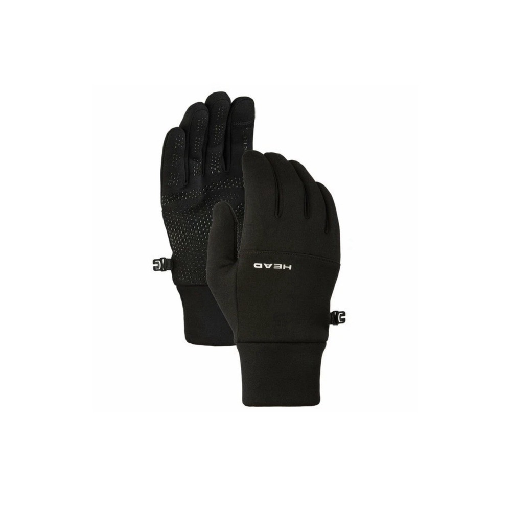 Head Men's Ultrafit Touchscreen Running Gloves Black XL X-Large Silicone Grip